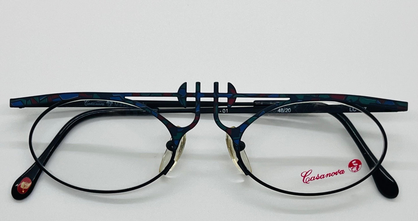 Vintage Casanova Lc-27 C.1 - New|Old Stock Eyeglasses Frame - Made In Italy