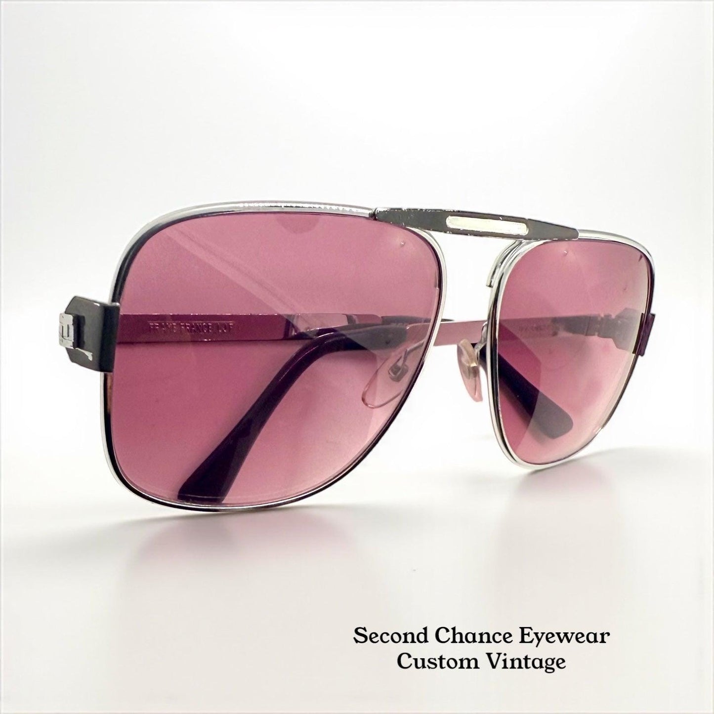 Ted Lapidus 101 Aviator Vintage Sunglasses – Deadstock France – Raised Bridge Design