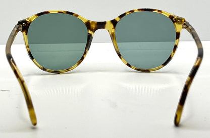 Yves Saint Laurent 5024 Tortoise Vintage Sunglasses w|New Solid Green Custom Lenses-Italy