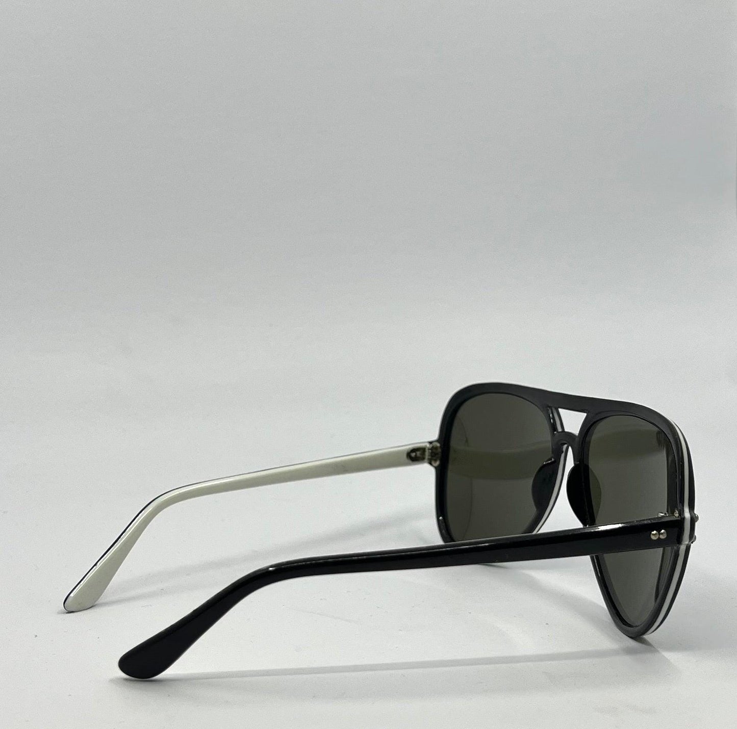 Vintage Japanese Aviator Sunglasses – Amb. Japan – Deadstock – Blue Mirror Tint