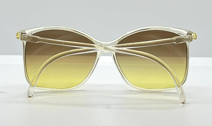 Made In France-Oversized Cat-Eye Sunglasses W|New, Custom Grey To Gold Gradient Lenses-Unknown Maker