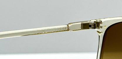 Made In France-Oversized Cat-Eye Sunglasses W|New, Custom Grey To Gold Gradient Lenses-Unknown Maker