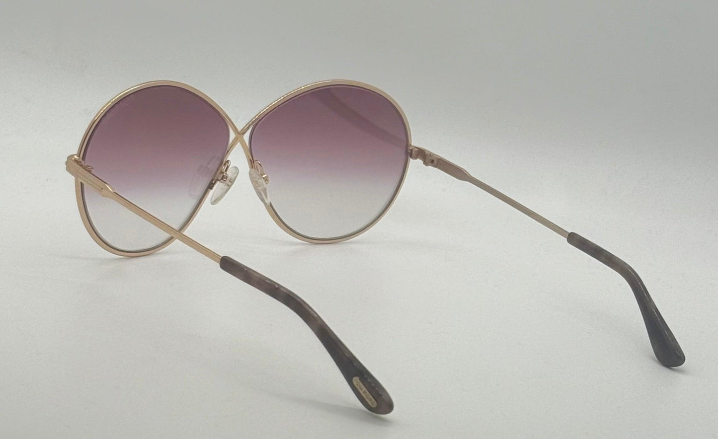 Tom Ford Raina-02 Tf564 28Z Oversized Mirrored Sunglasses-Discontinued, Made In Italy