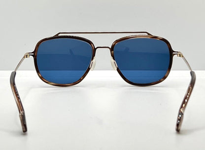 Odette Lunettes “Trenт” C308 W|New, Custom Blue Lenses-55Mm-New|Unworn