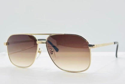 Culture House No. 375 – Vintage Japanese Deadstock Sunglasses | W| New, Custom Tobacco Gradient Lenses (Titan-P)