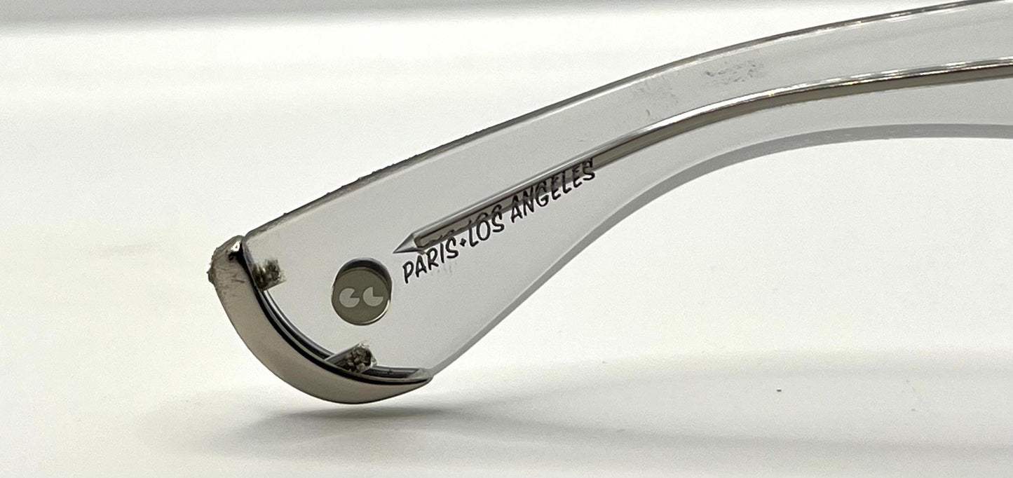 Garrett Leight X Officine Générale Ogx Crystal W|New, Solid Rose Custom Tinted Lenses