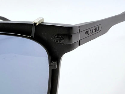 Brand New Vuarnet Vl1404 0001 Matte Black Sunglasses With Polarized Blue Clip-Ons - Made In France