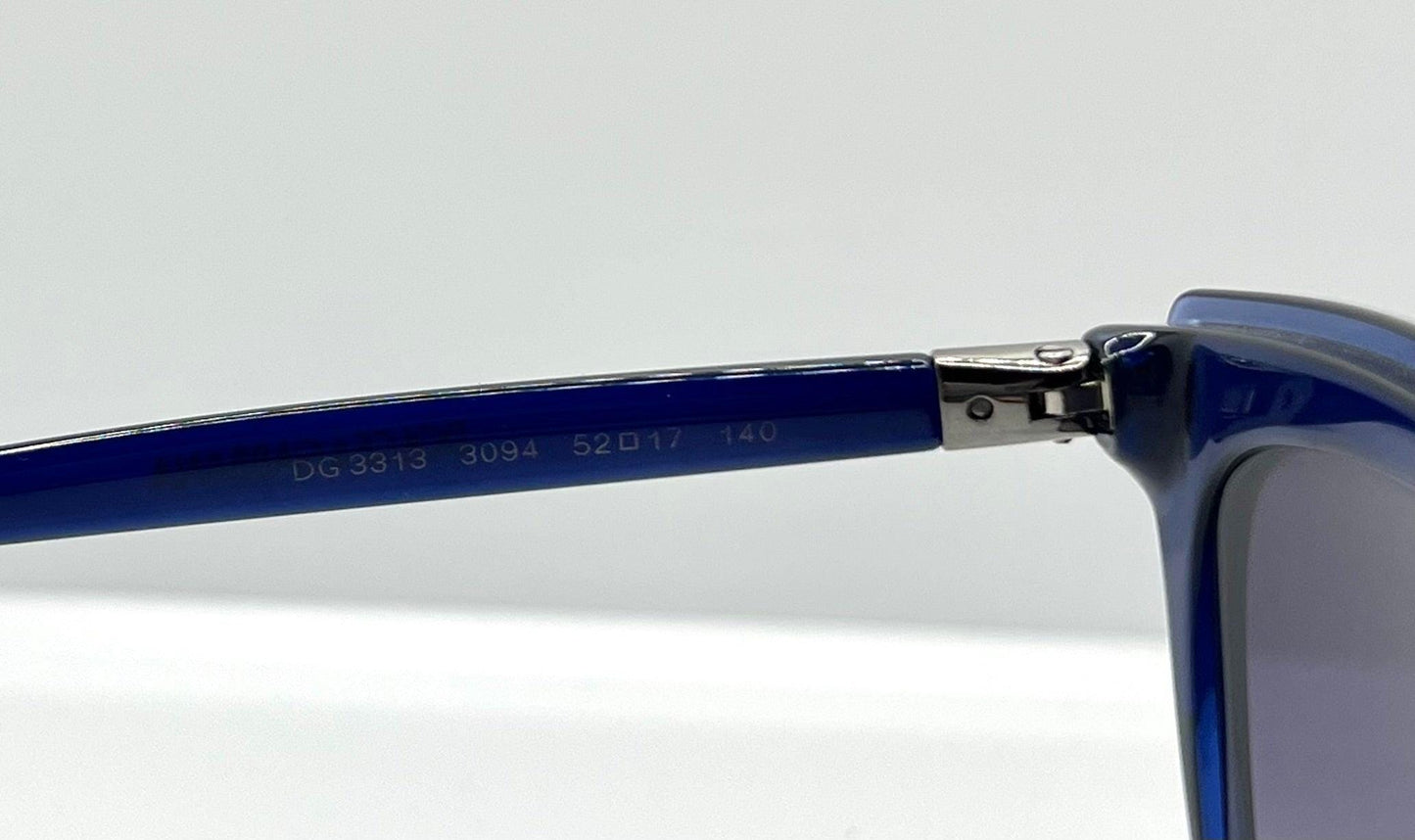 Dolce & Gabbana Dg3313 3094 W|Custom Grey Gradient Lenses-Unworn