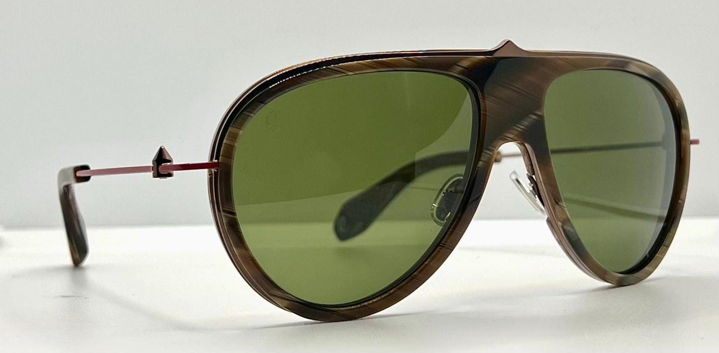 Christian Louboutin Lb0004 62N-Greggo Sunglasses - Brown Horn|Bronze-Zeiss Lenses-Italy-61Mm