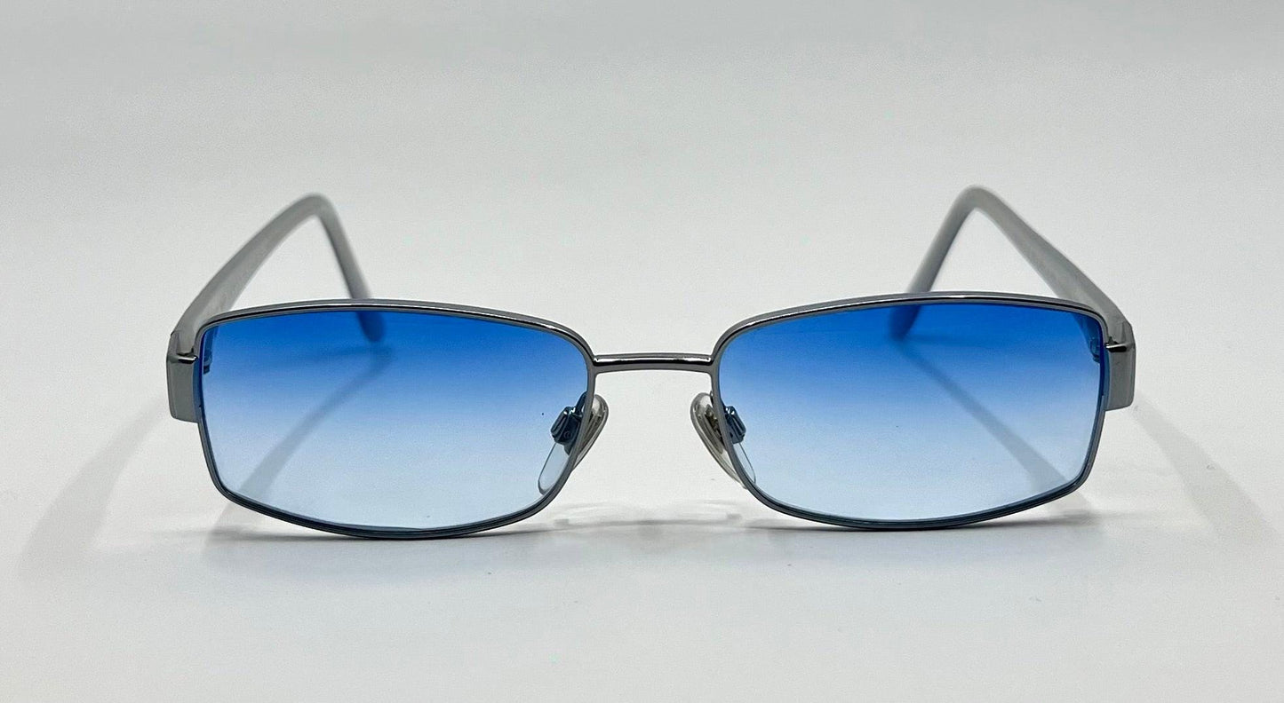 Bvlgari 276-B 213 Vintage Y2K Jewled Sunglasses W|New Blue Gradient Custom Tints Lenses