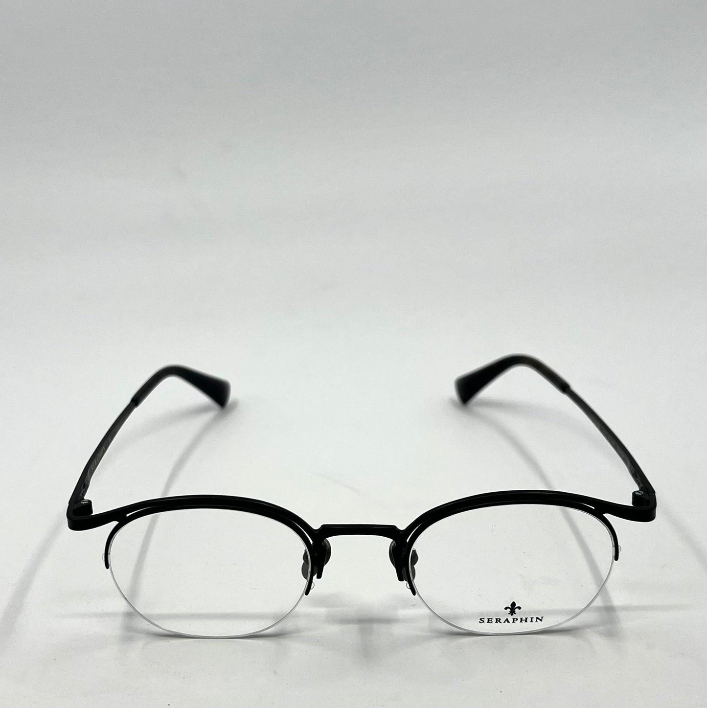 Seraphin Duval 8523 Eyeglasses Titanium Black 47-22-145|Handmade Japan-New