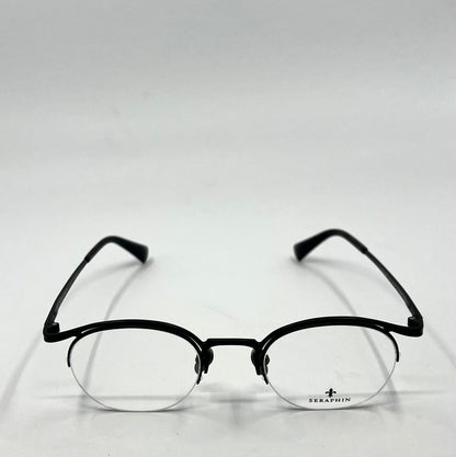 Seraphin Duval 8523 Eyeglasses Titanium Black 47-22-145|Handmade Japan-New
