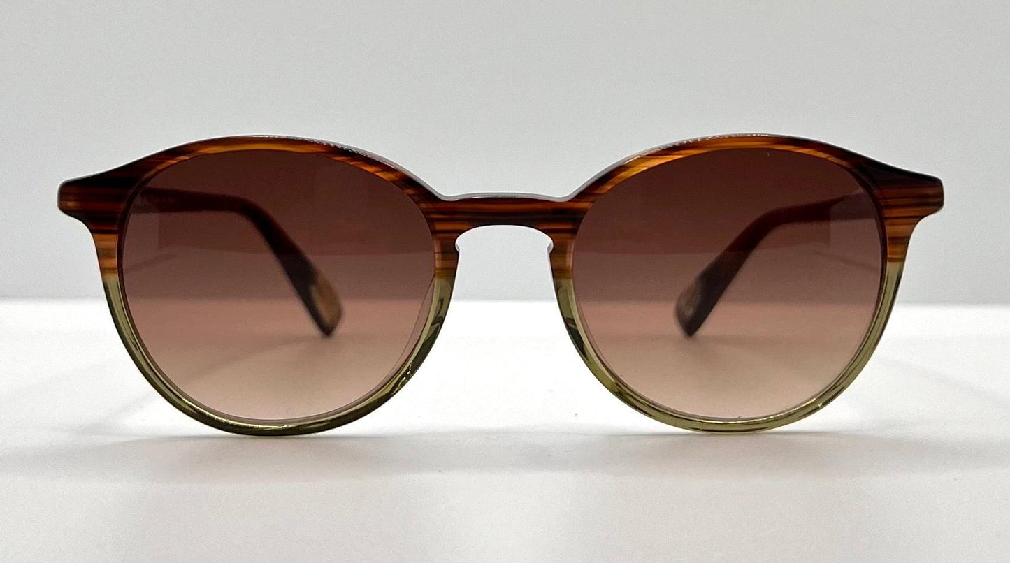 Kung Fu Eyes By Eve D – Model Scott 1060 – Handmade In Germany W|New, Custom Brown Gradient Lenses