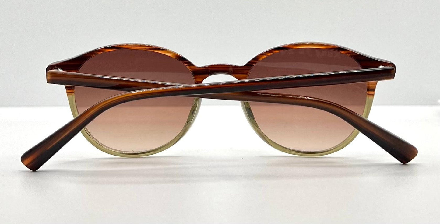 Kung Fu Eyes By Eve D – Model Scott 1060 – Handmade In Germany W|New, Custom Brown Gradient Lenses