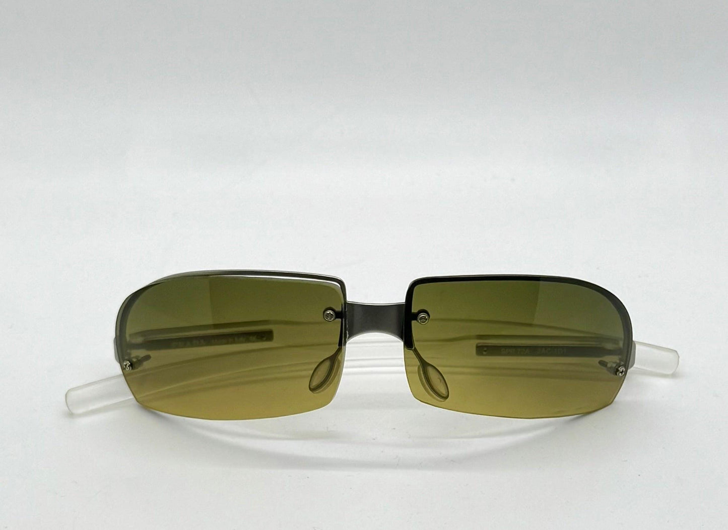 Prada Spr 72A Vintage Shield Sunglasses-Gradient Lenses-Y2K-Italy-Deadstock|New
