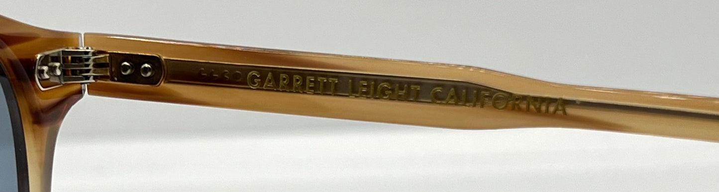 Garrett Leight Riley Btf Sunglasses W|New Pacific Blue Custom Lenses-Full Kit-Unworn-48Mm