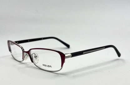 Prada Vpr 5-O Optical Frame – Italian Made – Size 54-16-135 – Burgundy