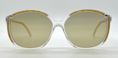 Apology Design by Cecilio Orsini “Rapsodia 2” Vintage Sunglasses w|New, Custom Clear Gold Lenses-Deadstock
