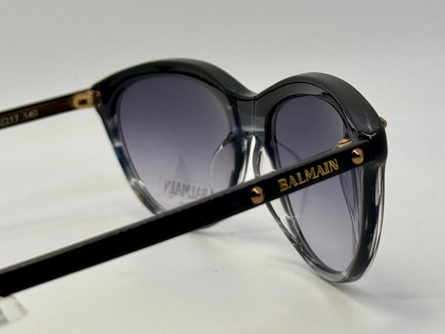 Brand New|Uworn Deadstock Balmain Bl 2007 Sunglasses – Made In France, Black|Smoky Grey