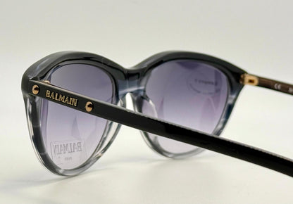 Brand New|Uworn Deadstock Balmain Bl 2007 Sunglasses – Made In France, Black|Smoky Grey